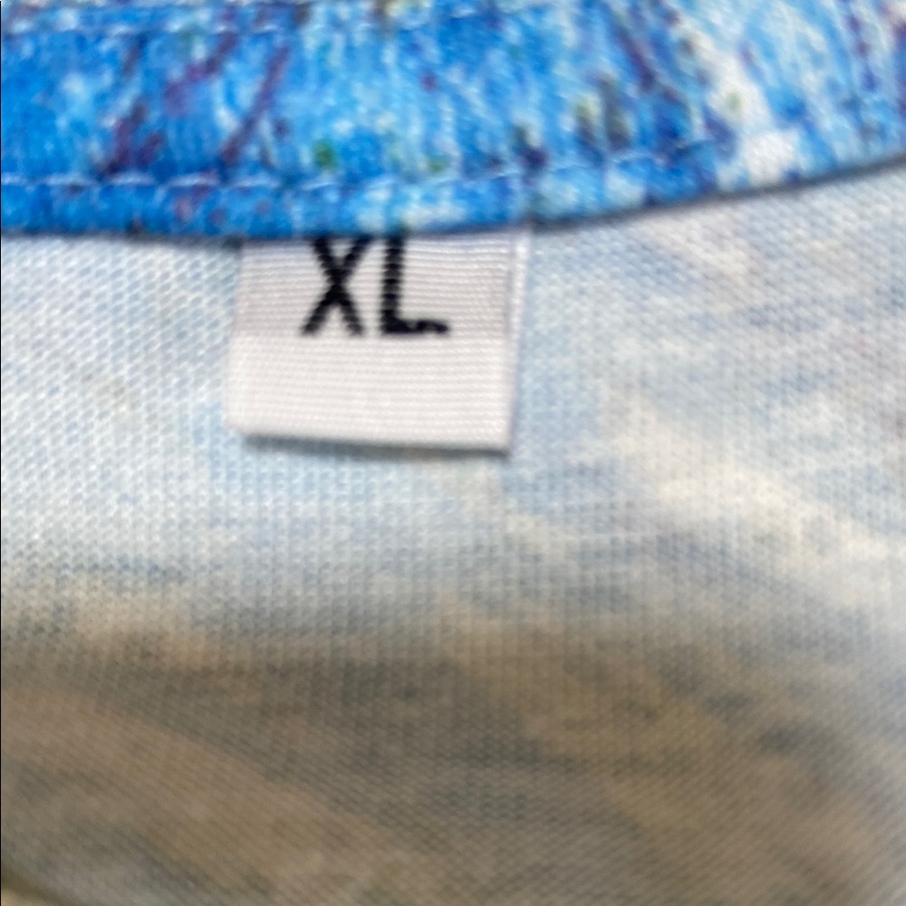 Van Gogh Inspired Blue Art Tee - Picture 3 of 5